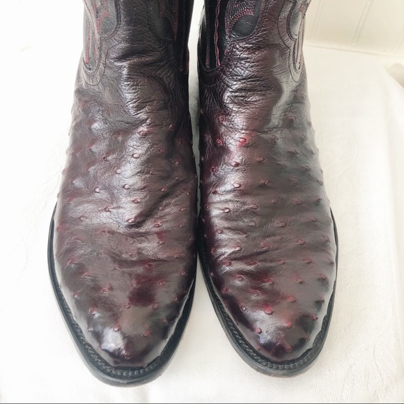 EUC Lucchese Montana full ostrich men’s boots - Picture 3 of 8